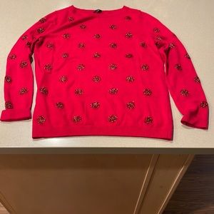 Talbots holiday polka dot sweater